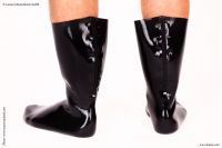 Latex-Socken mit Reiverschluss